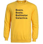 Bears Beets Battlestar Galactica Sweatshirts